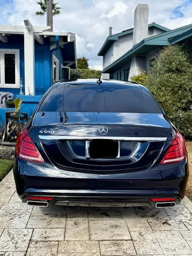 Mercedes-Benz S-Class after detailing, rear view, customer photo